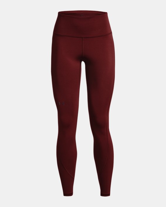 Women's UA RUSH™ No-Slip Waistband Full-Length Leggings, Red, pdpMainDesktop image number 4